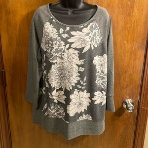 Floral lightweight ladies sweatshirt